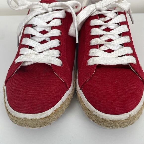 Tommy Hilfiger Sneakers Women’s 6.5 Red Espadrille Shore - Picture 2 of 7